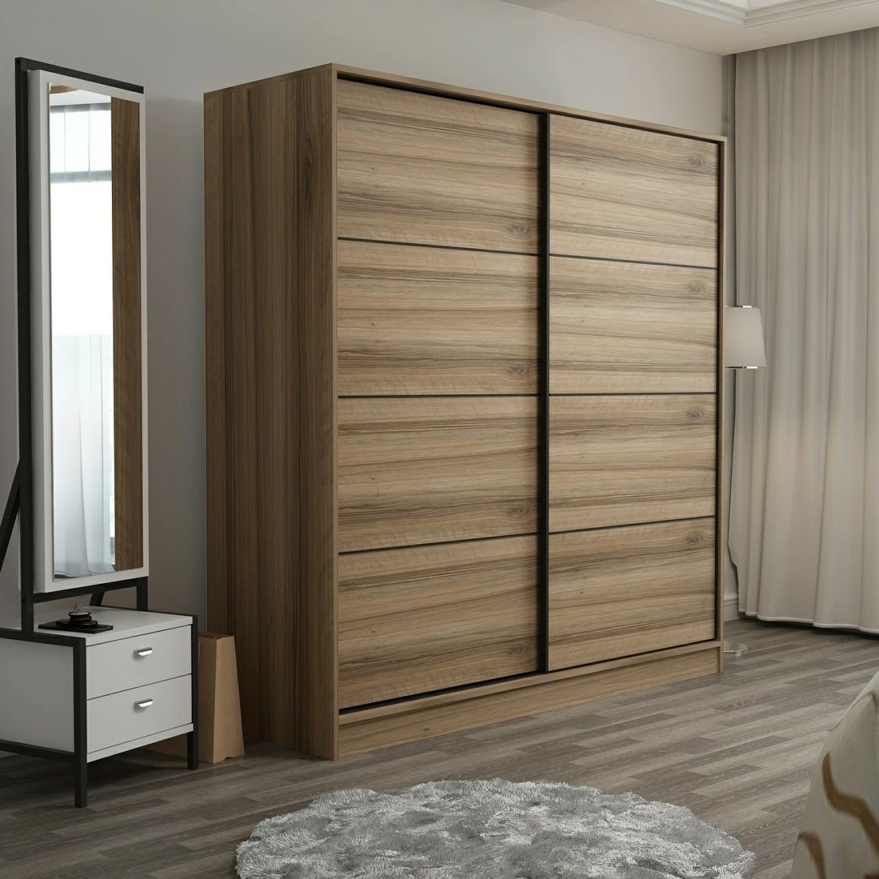 Dollap rrobash Dore, Skye Decor, 220x210x60 cm