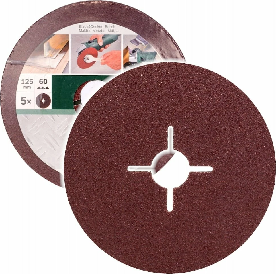 Disk gërryes (fibër) Bosch 2609256251 125 mm P60 5 copë