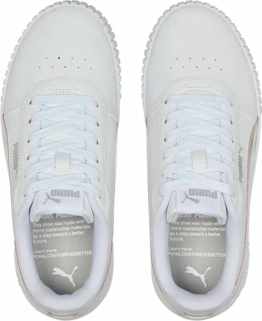 Atlete për femra dhe fëmijë Puma Carina 2.0 Holo Jr, të bardha