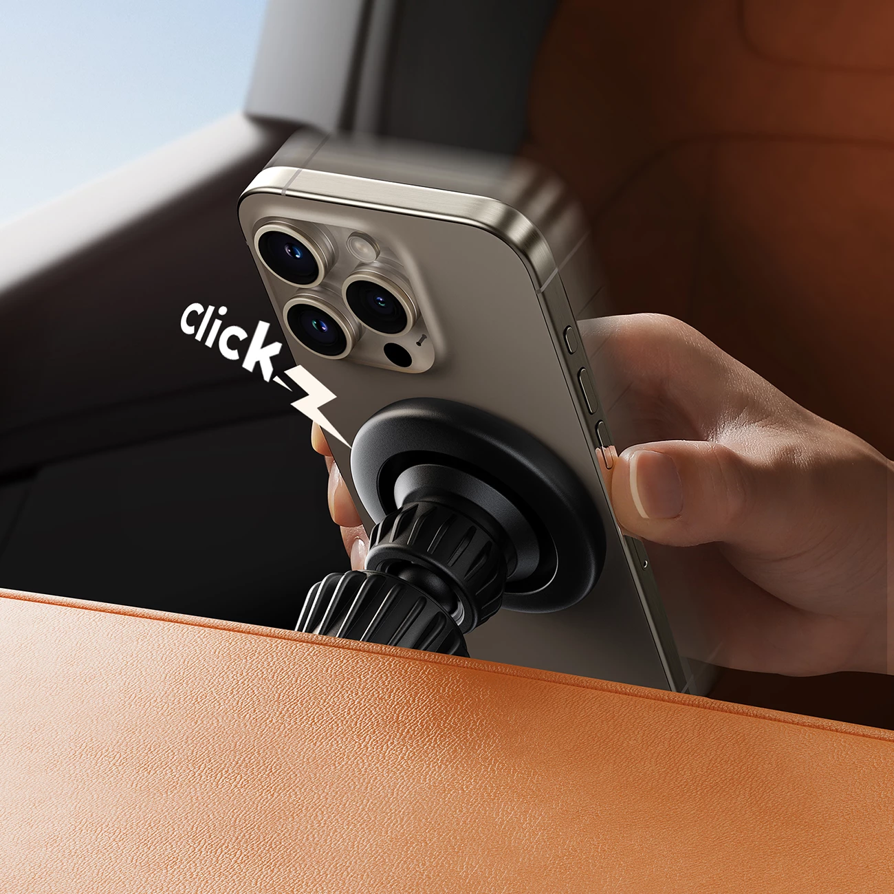 Mbështjellës magnetik për makinë Joyroom JR-ZS406, për ventilator, i zi