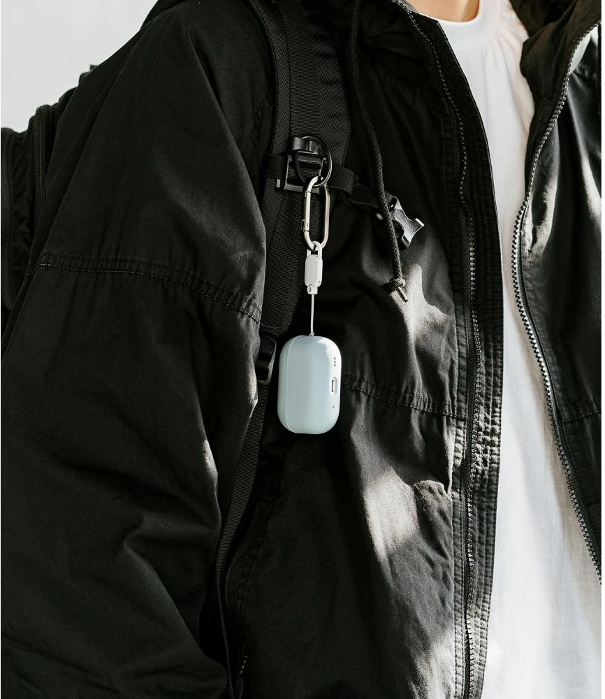 Mbështjellës Ringke për AirPods Pro/Pro 2, Silikon, i gjelbër, me karabiner