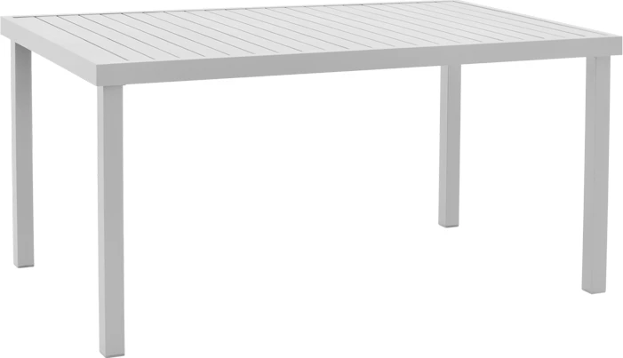 Set tavoline me karrige Kliton-Elation alumini ngjyrë e bardhë 150x80x74cm