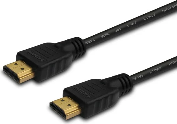 Kabllo HDMI SAVIO CL-194, 1.5 m, kontakte të arta, e zezë