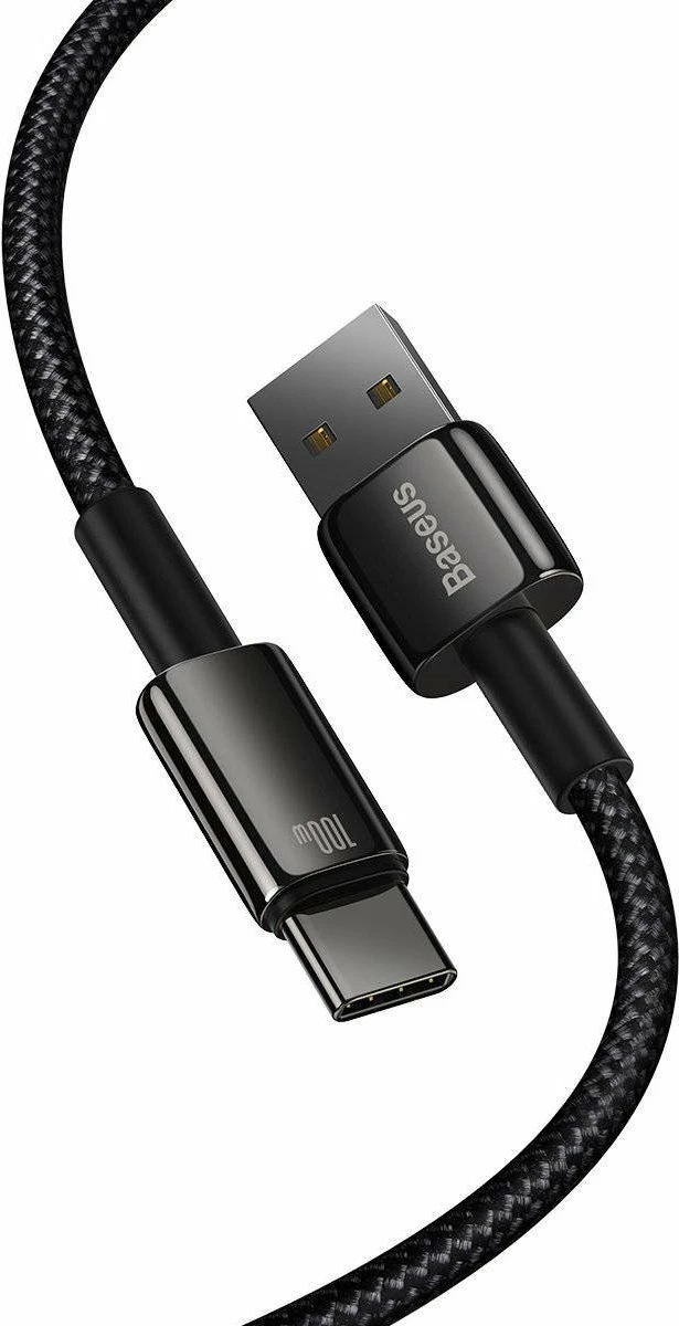 Kabllo USB-A në USB-C Baseus CAWJ000101 2m 100W USB 2.0, e zezë