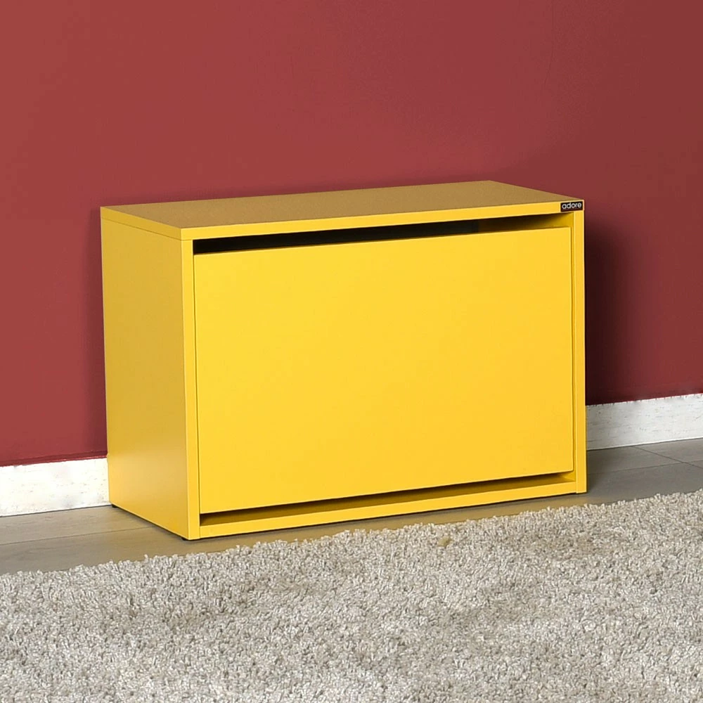 Dollap këpucësh Hanah Home, SHC-110-HH-1, ngjyrë e verdhë