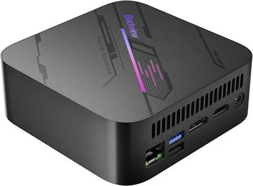 Kasë mini PC Blackview MP100, Ryzen 7-5825U, 16 GB RAM, 1 TB SSD, Windows 11 Pro, e zezë
