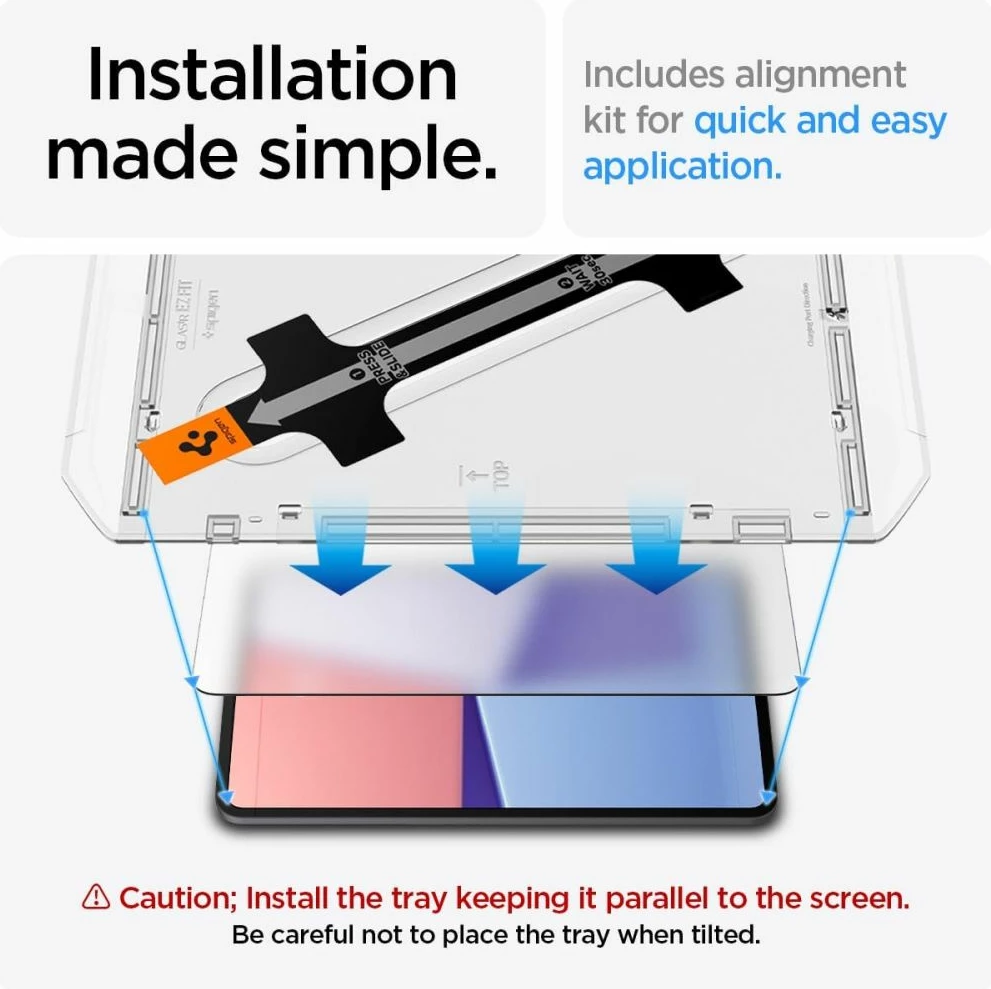 Xham mbrojtës Spigen Glas.tR EZ Fit për iPad Pro 13'' 2024, Transparent