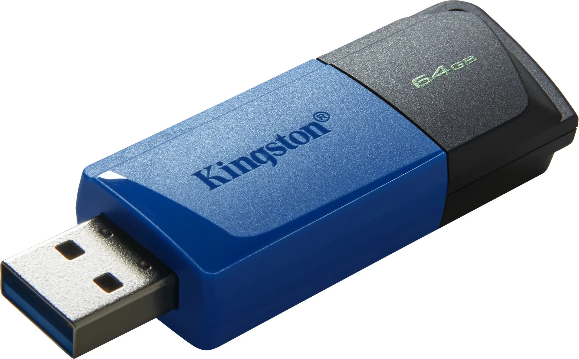 USB Kingston DataTraveler Exodia M, 64GB, USB 3.2 Gen 1, 2 copë, zi + kaltër