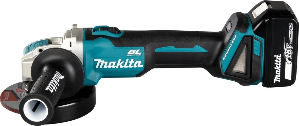 Brushe këndi Makita DGA521ZX1, 18V, brushless, 125mm, zi/kaltër/argjendtë