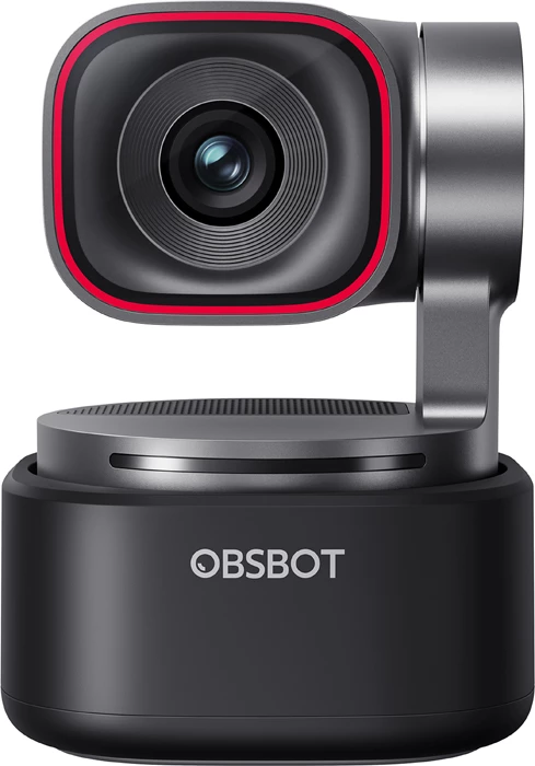 Webkamerë OBSBOT Tiny 3 4K, gimbal 2-aksësh, AI Tracking 2.0, 3 mikrofonë, USB-C, e zezë/gri (set me montim dhe kabllo)