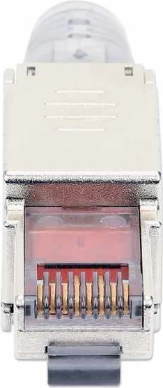 Konektori Modular Intellinet 790741 RJ45 Cat6a 10G, pa vegla, STP, ngjyrë argjendi