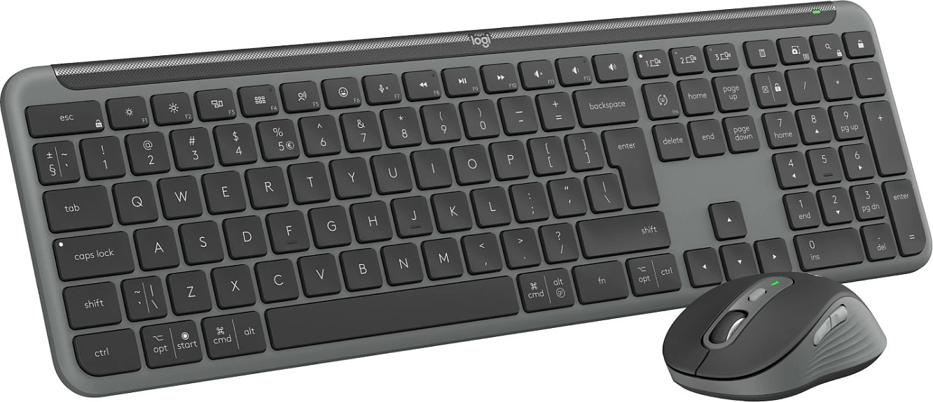 Kasë maus e tastierë Logitech SGN SLIM COMBO MK950 BUSINESS, slim, wireless, gri