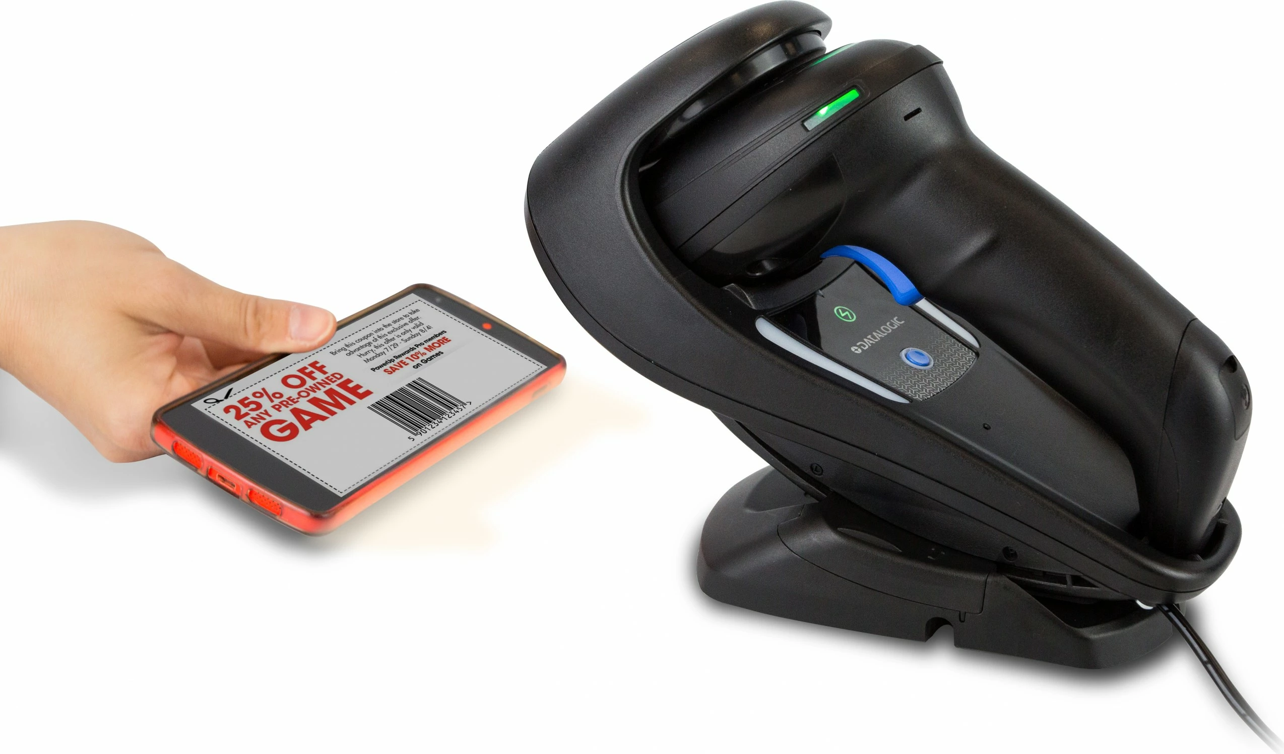 Skaner barkodësh Datalogic Gryphon I GD4590, 1D/2D, USB RS232, i zi