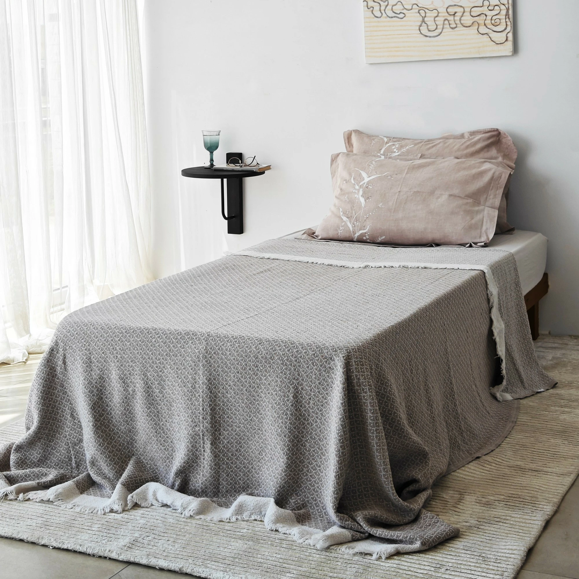 Raft muri Skye Decor, anthracite, i zi