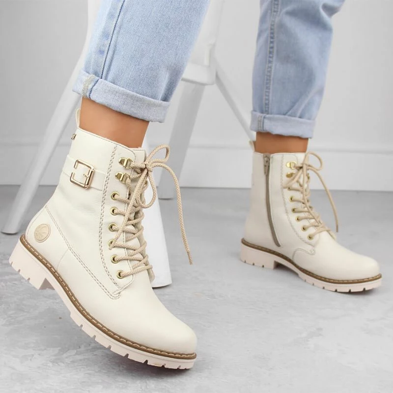 Këpucë femra Rieker, të bardha