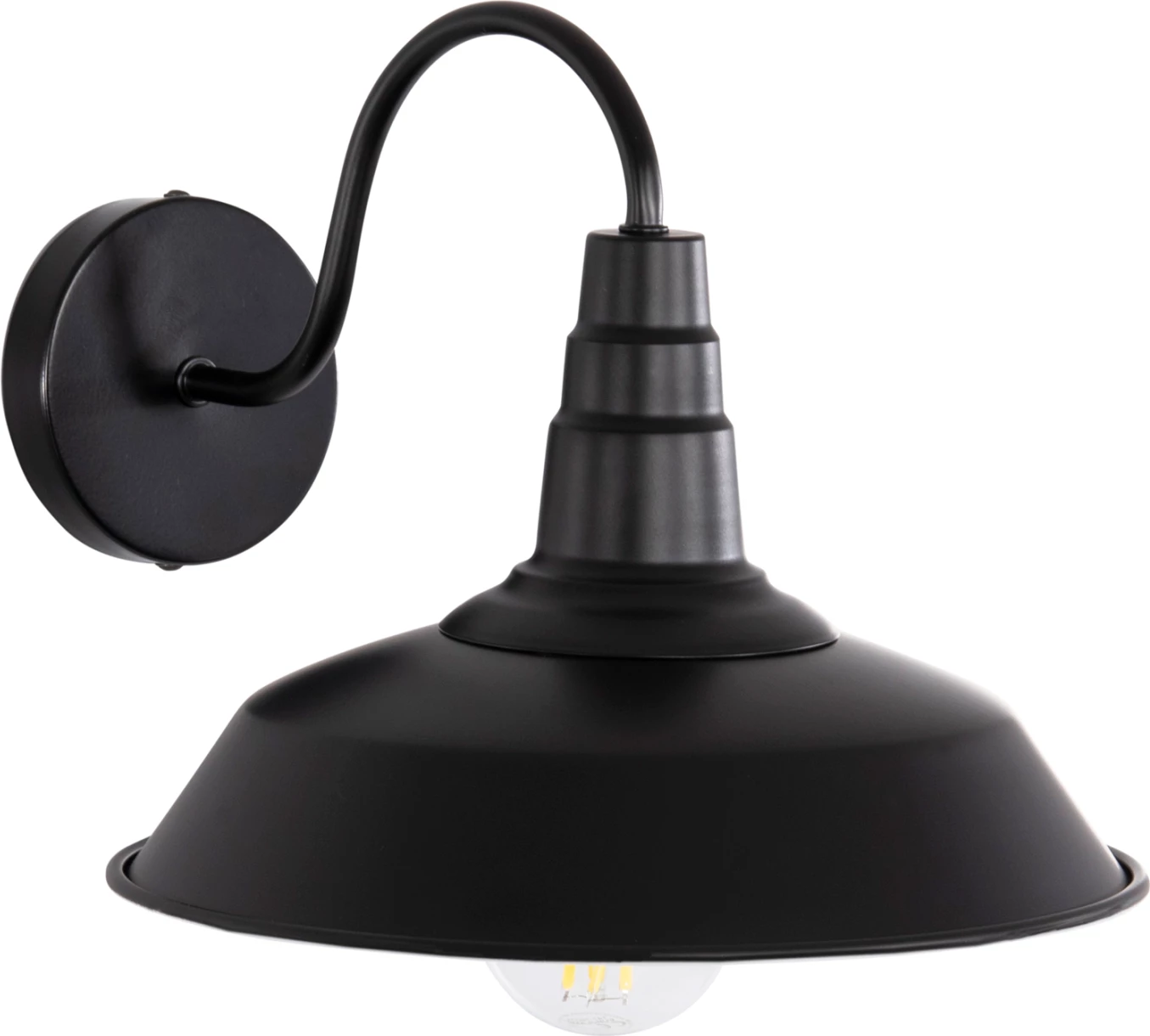 Aplik muri DONO, metal i zi, 26x31x25cm