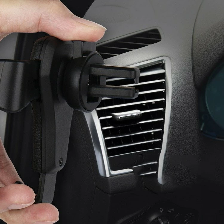 Mbajtës telefoni për veturë Hurtel H01, për grilë ventilimi, i zi