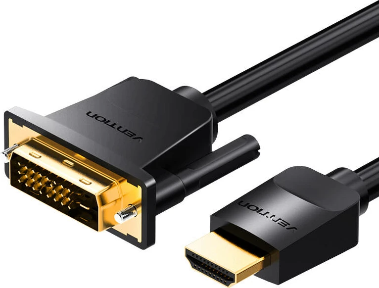 Kabllo HDMI në DVI Vention ABFBH, 2m, 4K 60Hz/1080P 60Hz, e zezë