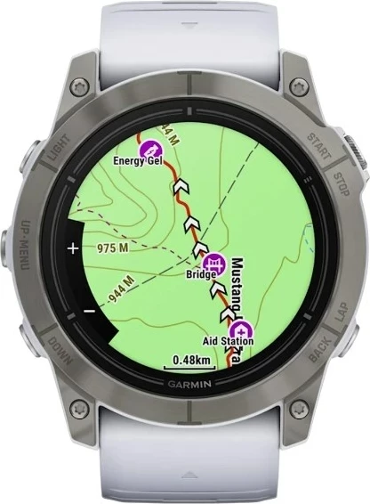 Smartwatch Garmin epix Pro (Gen 2), 51 mm, 32 GB, Titanium, Bardhë