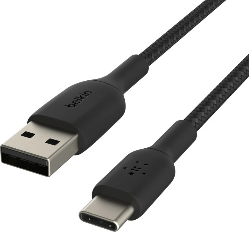 Kabllo Belkin CAB002BT2MBK, 2 m, USB A në USB C, e zezë
