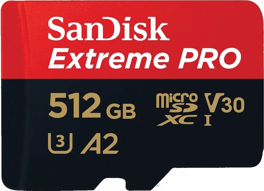 Kartë e memories SanDisk, microSDXC Extreme Pro,  V30 UHS-I U3,512GB