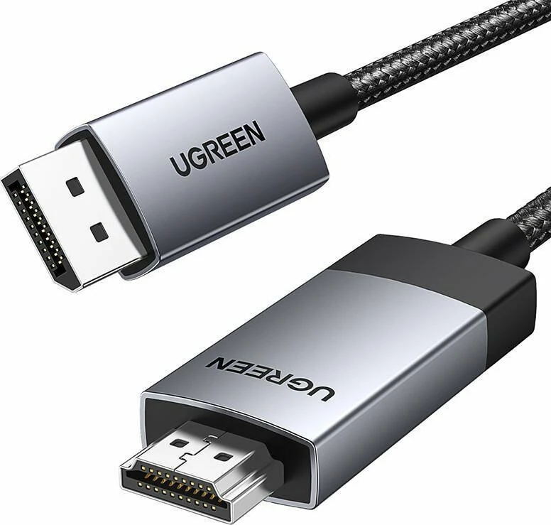Kabllo DisplayPort në HDMI Ugreen DP119/15774 2m 4K@60Hz, gri