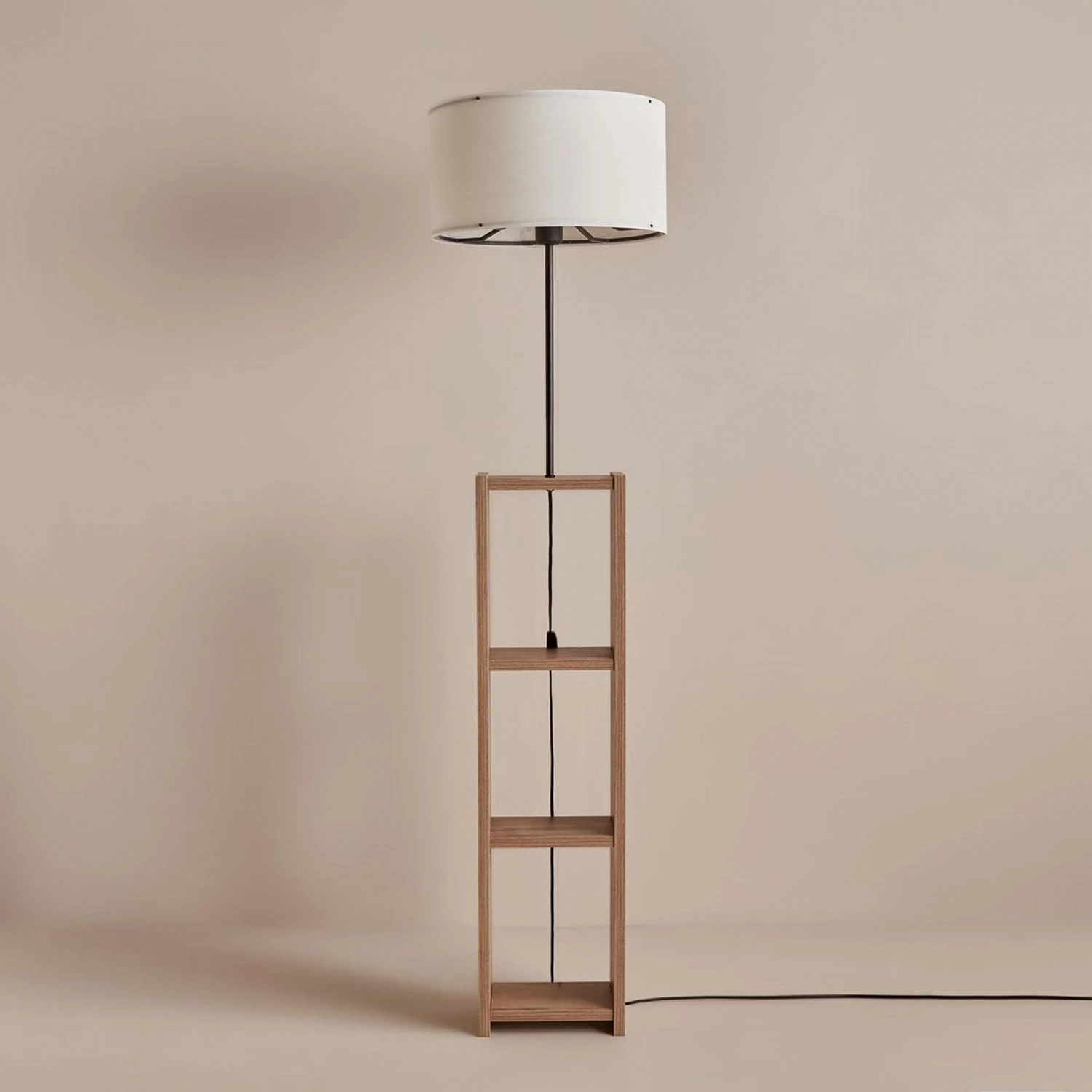 Llambë dyshemeje prej druri, Opviq, AYD-3468, e bardhë