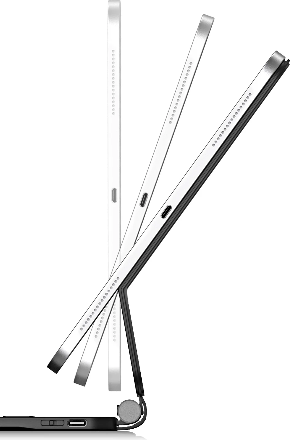 Mbështjellës me tastierë Bluetooth Dux Ducis MK Series për iPad Pro 11" (2024), i zi