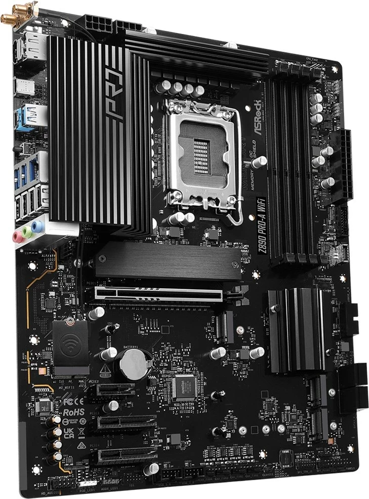 Pllakë amë Asrock Z890 Pro-A WiFi, Socket 1851, ATX, Wi-Fi 6E, Bluetooth 5.3, e zezë