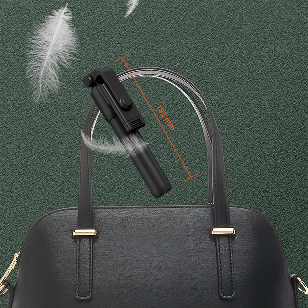 Selfie stick Hurtel WRY1S me tripod, për telefon, 67 cm, e zezë