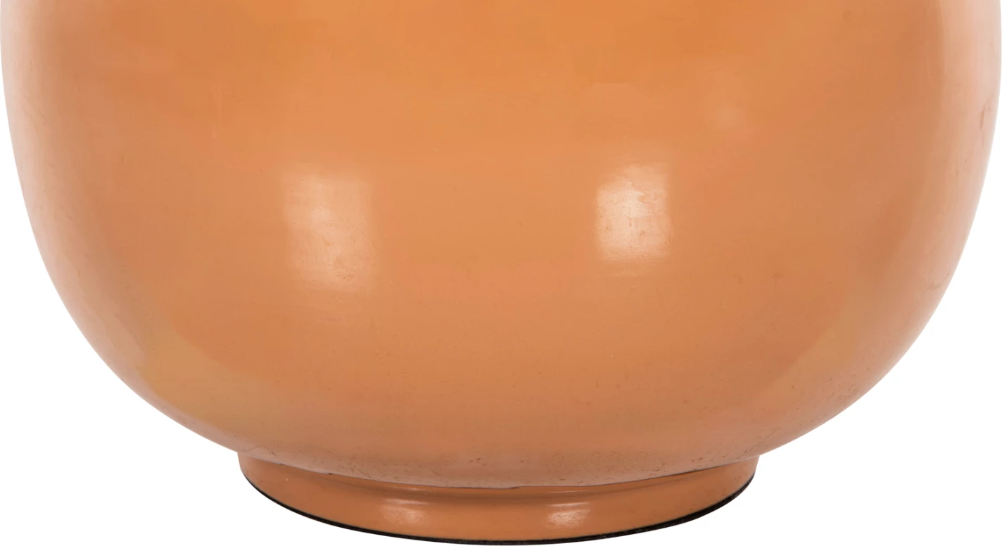 Vazo tavoline LINGON FH4233.09 metalike, ngjyrë salmon-ari, Φ21x37.5H cm