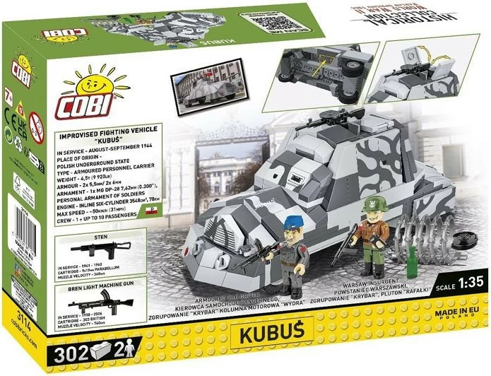 Set ndërtimi Cobi Klocki 3114 Kubuś, Historical Collection, 302 pjesë, plastikë