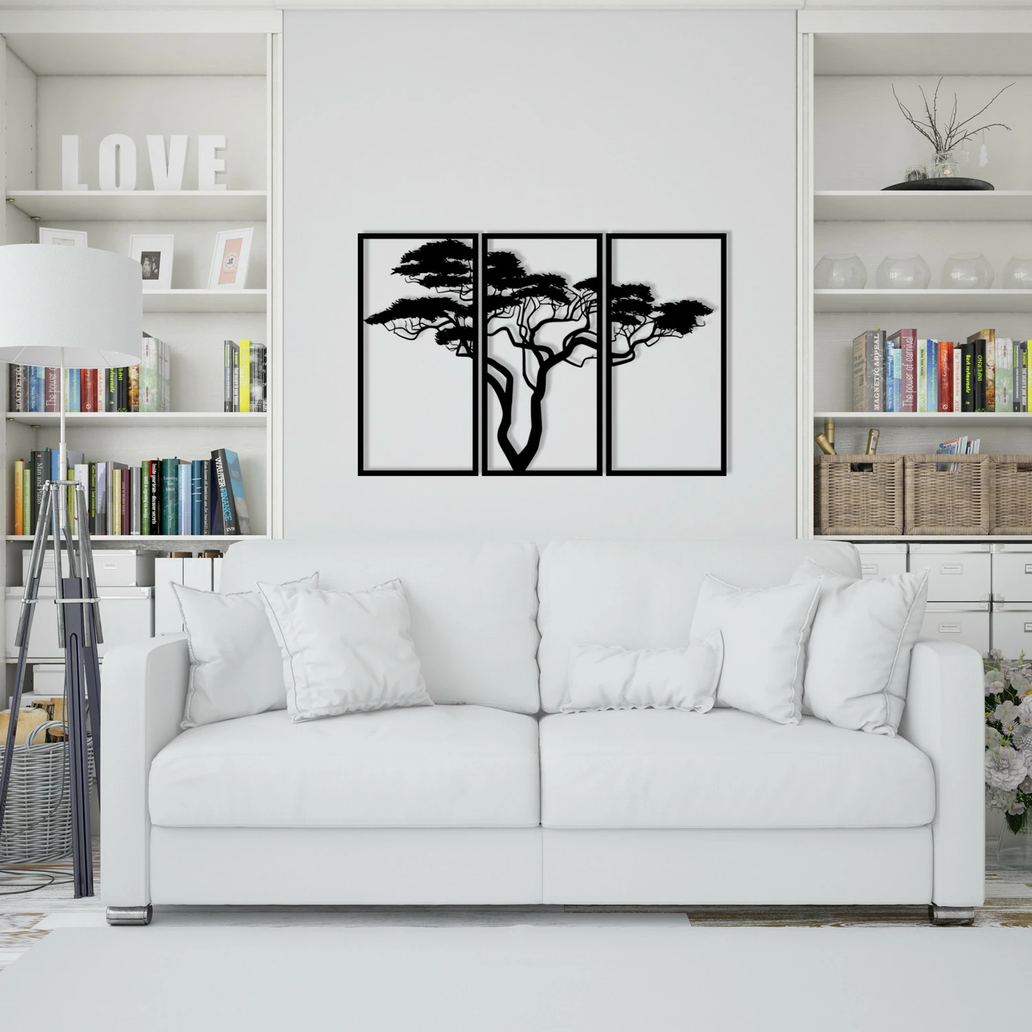 Aksesor dekorativ metalik për mur Wallity, Cınarci