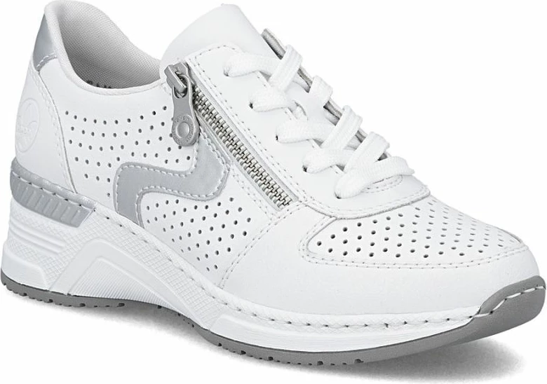 Atlete platforme për femra Rieker N4340-80, të bardha