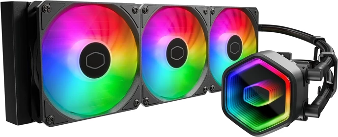 Ftohës me ujë Cooler Master MasterLiquid 360 Core II ARGB, i zi