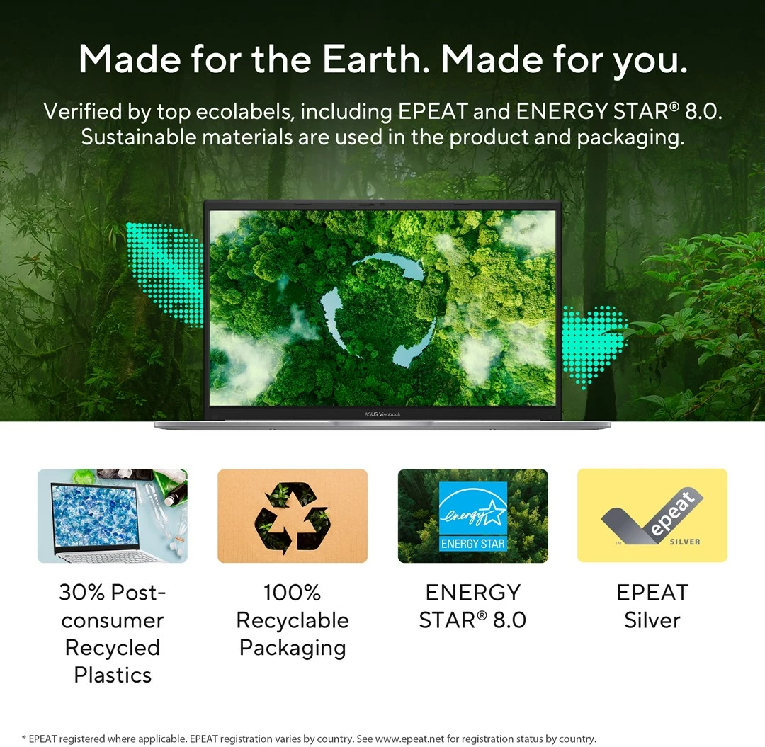 Laptop ASUS Vivobook 15 X1504VA-BQ2947, 15.6", Intel Core 5 120U, 16 GB RAM, 512 GB SSD, Blu