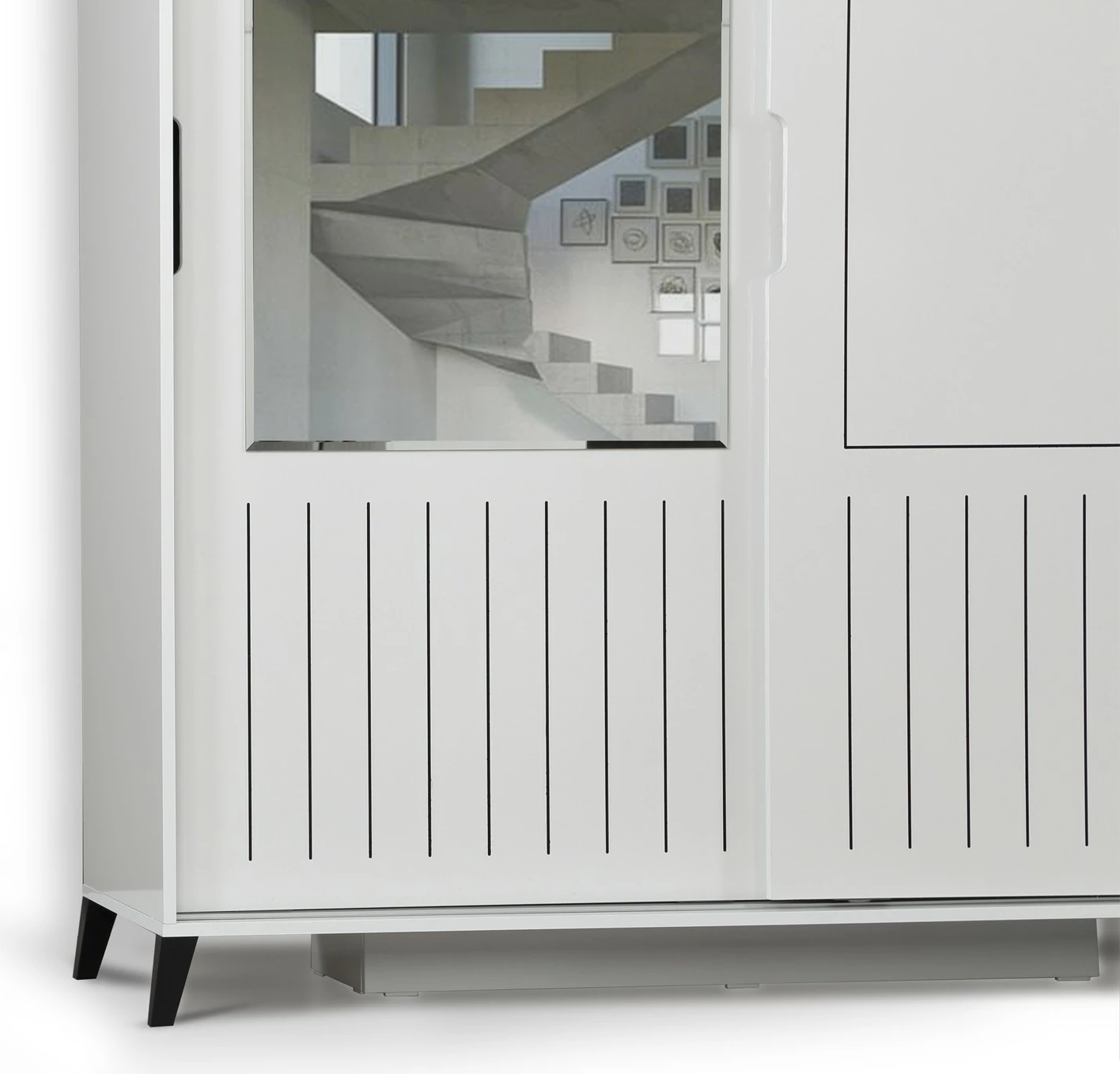 Dollap i bardhë me pasqyrë Hanah Home, Pasific Home Fuga 150