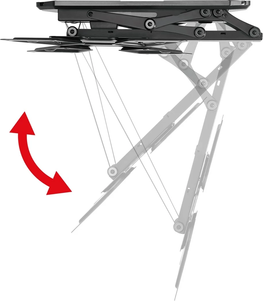 Mbajtës tavanor elektrik Maclean MC-492, për TV, 23"-55", i zi