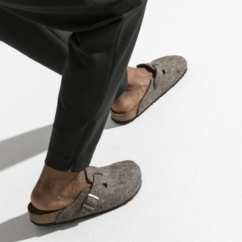 Clogs femra Birkenstock Boston BS 0160583, cocoa, të ngushta