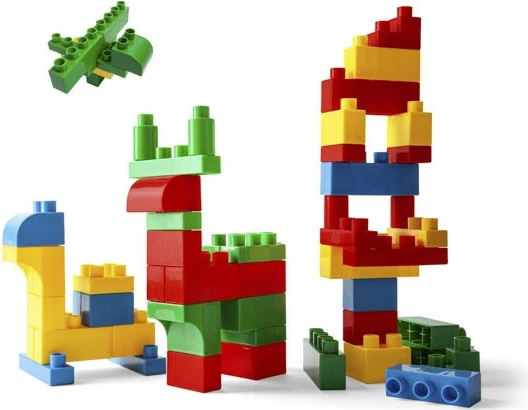 Set blloqesh ndërtimi Wader Kids Blocks, 50 elemente, shumëngjyrëshe