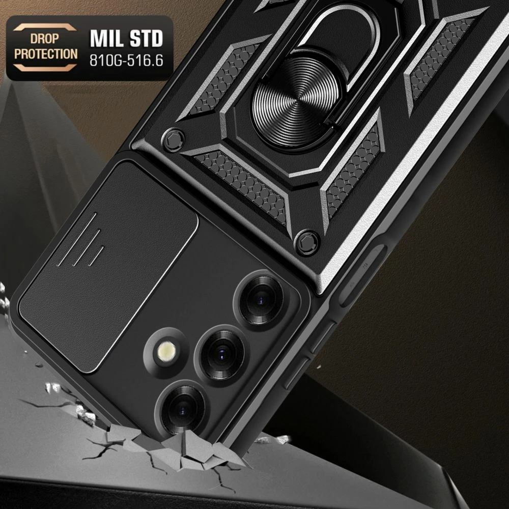 Mbështjellës Tech-Protect Camshield Pro për Samsung Galaxy M35 5G, i zi