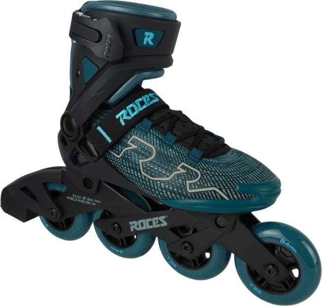 Rollera për femra Roces R-Evo 84 W 400905 0003, të zeza-blu-gjelbër