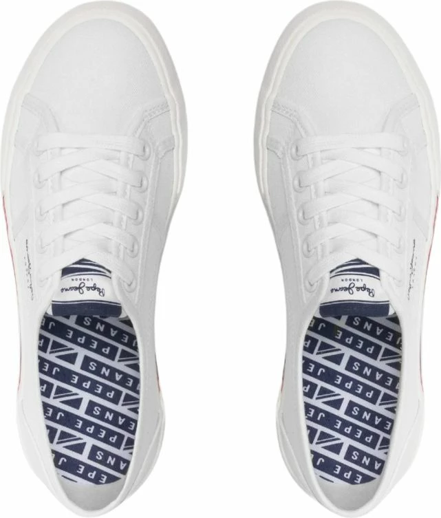 Këpucë për femra Pepe Jeans, Brady Basic, të bardha