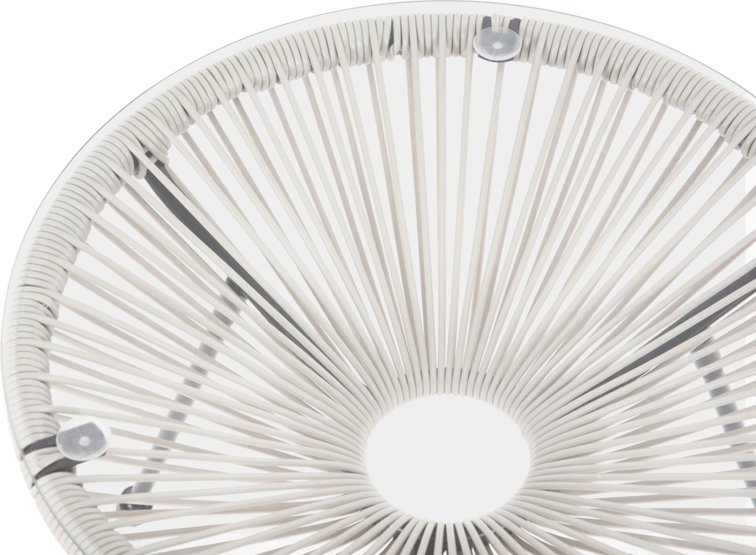 Tavolinë Allegra FH5874.12, e bardhë/zezë, Φ47x45H cm