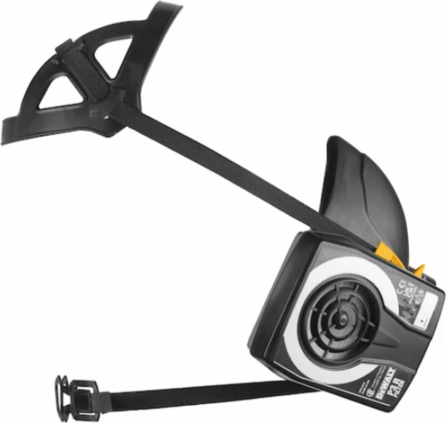 Maskë respiratore gjysmëfytyre Dewalt DXIR1HMLP3, filtra P3, madhësia L, e verdhë/zezë, set me 2 filtra