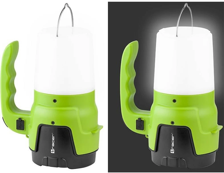 Fener Tracer TRAOSW46895, 1200mAh, 8 LED, i zi/gjelbër