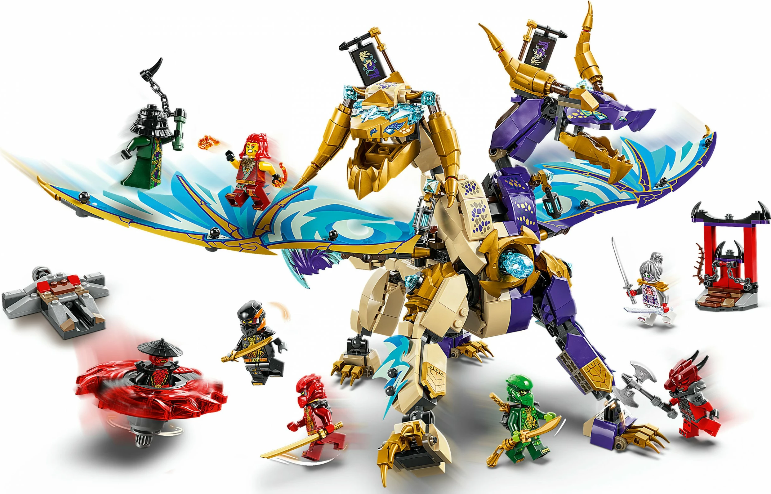 Set ndërtimi LEGO Ninjago 71836 Lichtbogendrache, 869 pjesë, multikolor