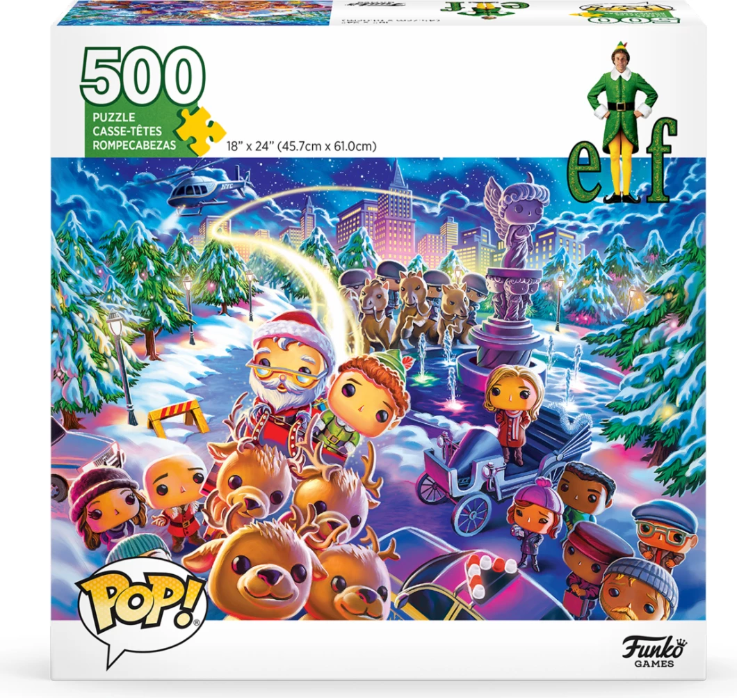 Puzzle Funko Games Pop! Elf 500 copë, 45.7 x 61 cm