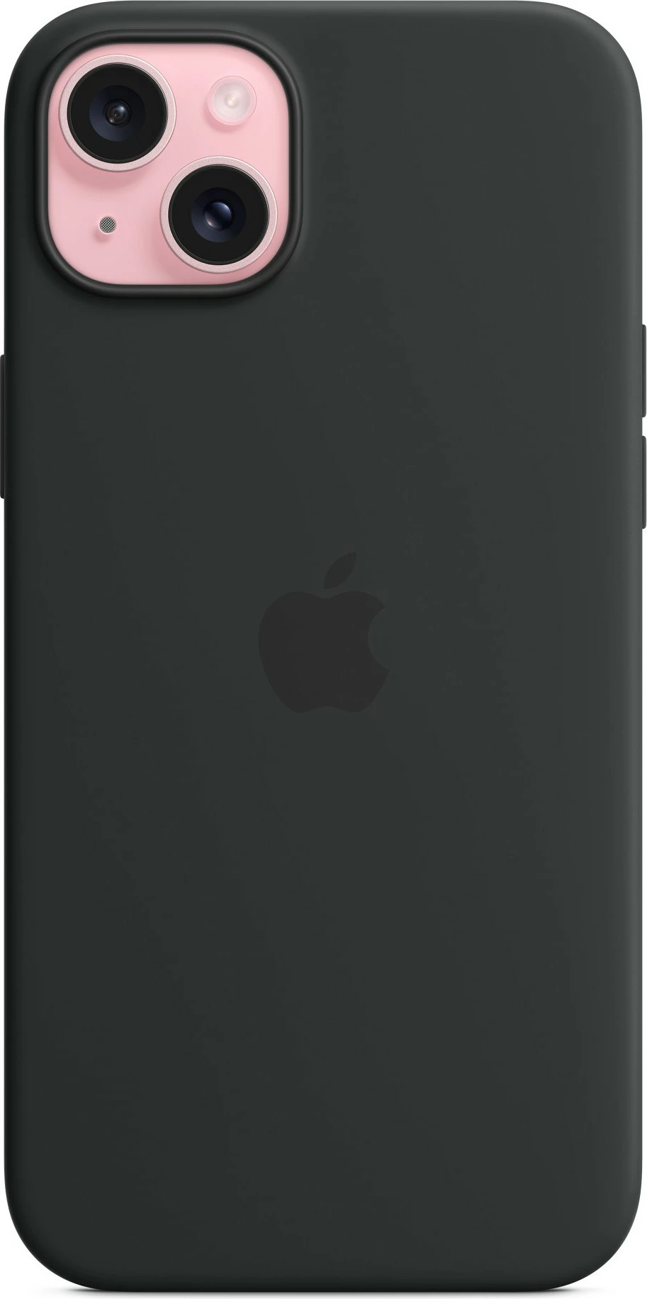 Mbështjellës Apple iPhone 15 Plus, MagSafe, Silikon, Ngjyrë e zezë
