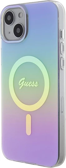 Mbështjellës Guess GUHMP15SHITSU për iPhone 15 6.1", MagSafe, vjollcë